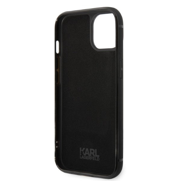 Калъф за Apple iPhone 14 Plus, Karl Lagerfeld, Cardslots Signature Logo, Черен