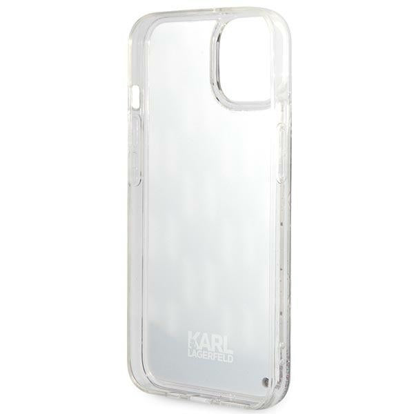 Калъф за Apple iPhone 14 Plus, Karl Lagerfeld, Liquid Glitter Monogram, Черен
