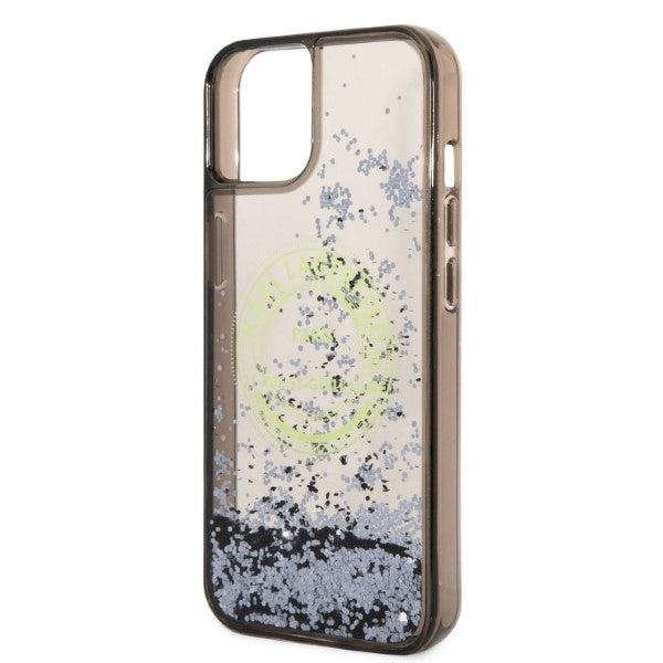 Калъф за Apple iPhone 14 Plus, Karl Lagerfeld, Liquid Glitter RSG, Черен