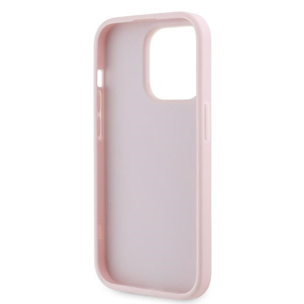 Калъф за Apple iPhone 14 Pro, Karl Lagerfeld, Diagonal Quilted Script, Розов
