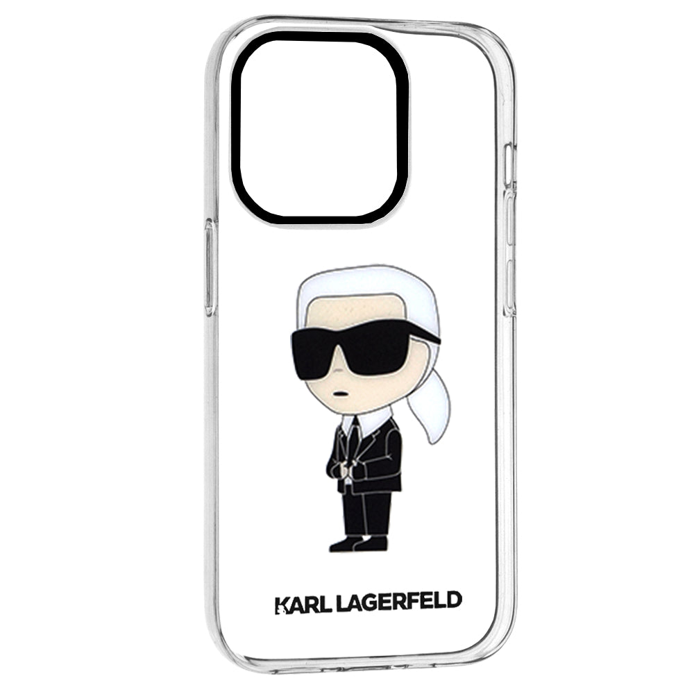 Калъф за Apple iPhone 14 Pro, Karl Lagerfeld, IML Ikonik NFT, Прозрачен