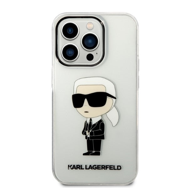 Калъф за Apple iPhone 14 Pro, Karl Lagerfeld, IML Ikonik NFT, Прозрачен