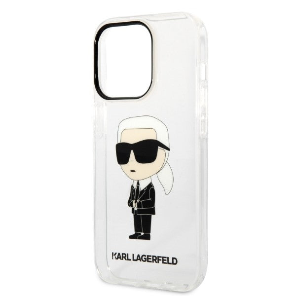 Калъф за Apple iPhone 14 Pro, Karl Lagerfeld, IML Ikonik NFT, Прозрачен