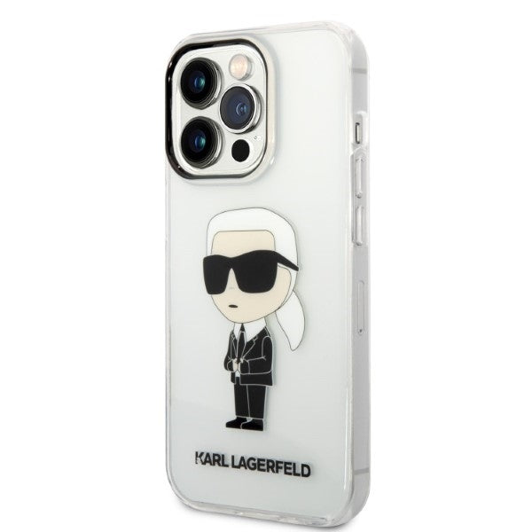 Калъф за Apple iPhone 14 Pro, Karl Lagerfeld, IML Ikonik NFT, Прозрачен
