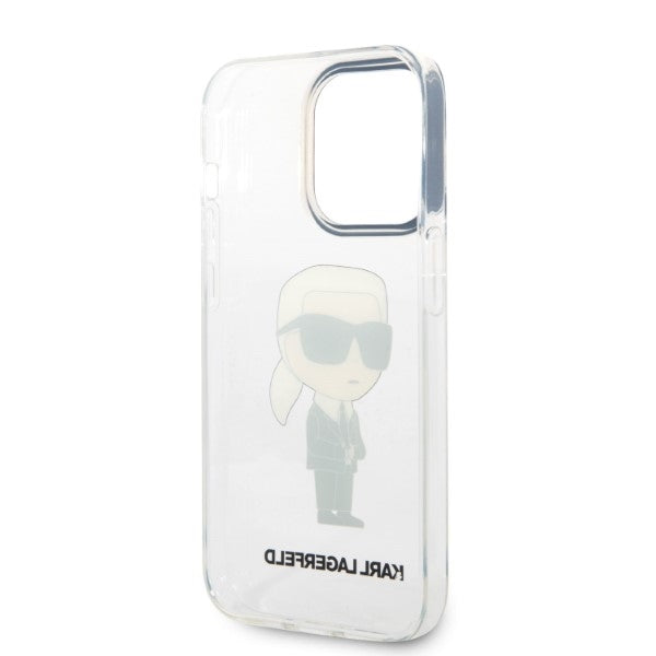 Калъф за Apple iPhone 14 Pro, Karl Lagerfeld, IML Ikonik NFT, Прозрачен