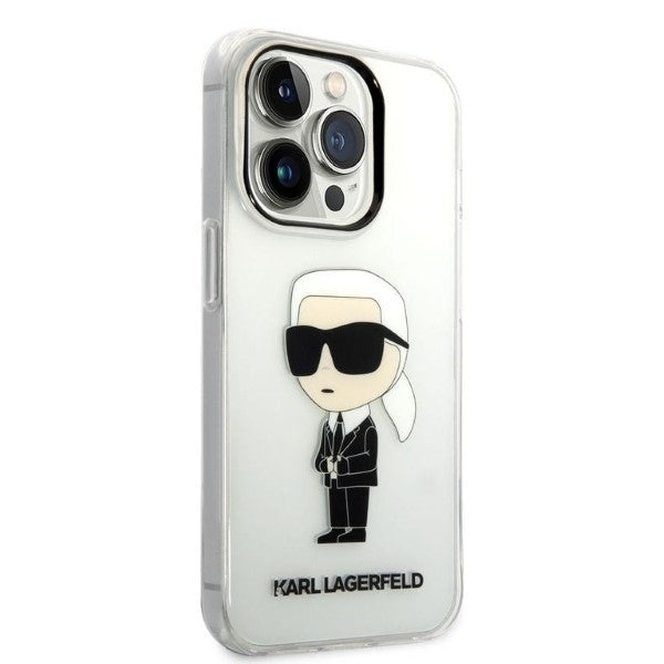 Калъф за Apple iPhone 14 Pro, Karl Lagerfeld, IML Ikonik NFT, Прозрачен