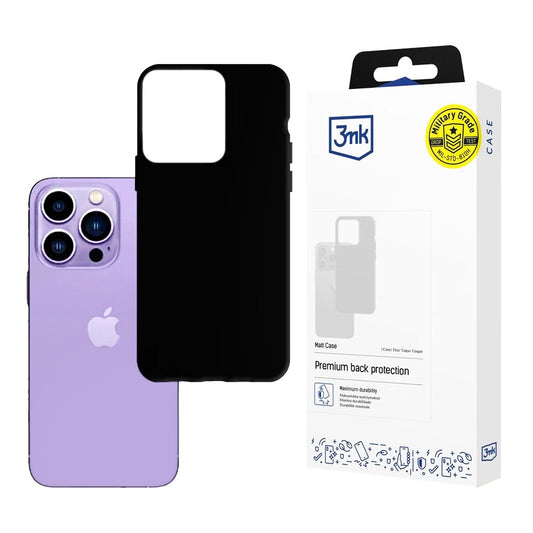 Калъф за Apple iPhone 14 Pro Max, 3MK, Матово Черен