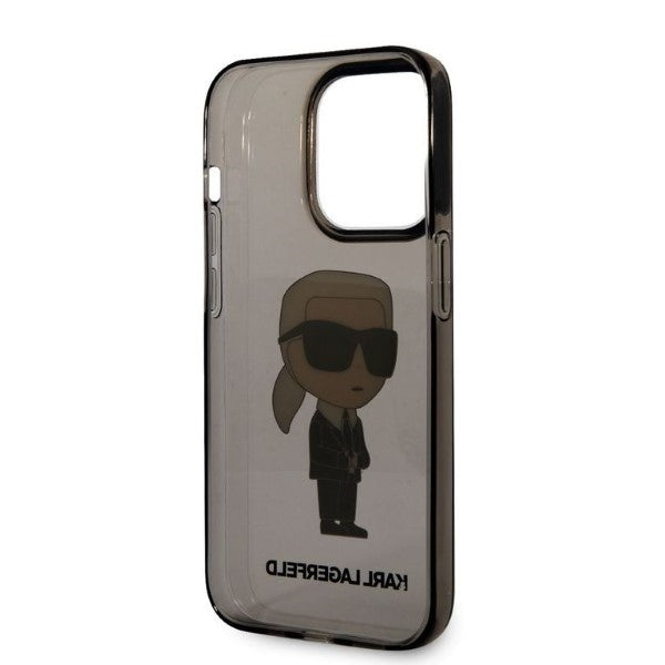 Калъф за Apple iPhone 14 Pro Max, Karl Lagerfeld, IML Ikonik NFT, Черен