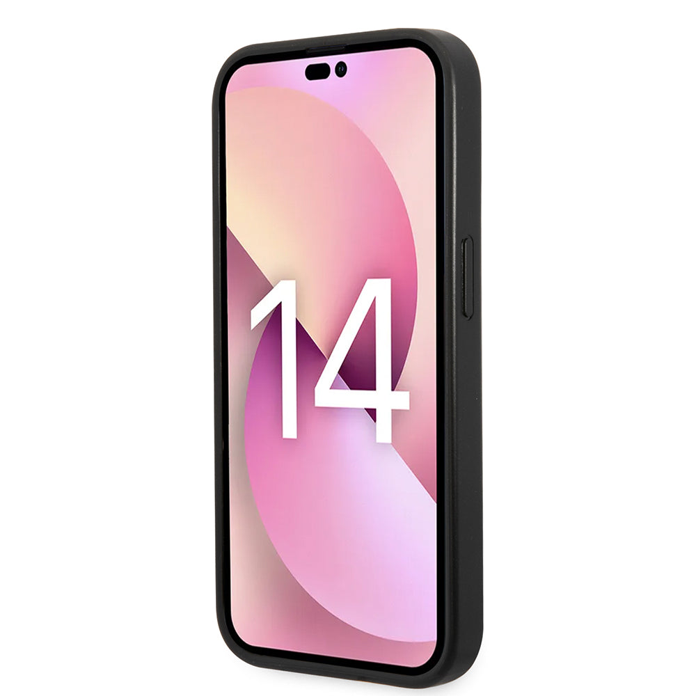 Калъф за Apple iPhone 14 Pro Max, Karl Lagerfeld, Saffiano Choupette's Head, Черен