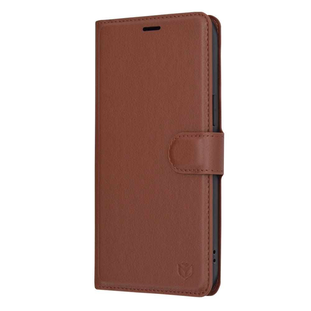 Калъф за Apple iPhone 14 Pro Max, Techsuit, Leather Folio, Кафяв