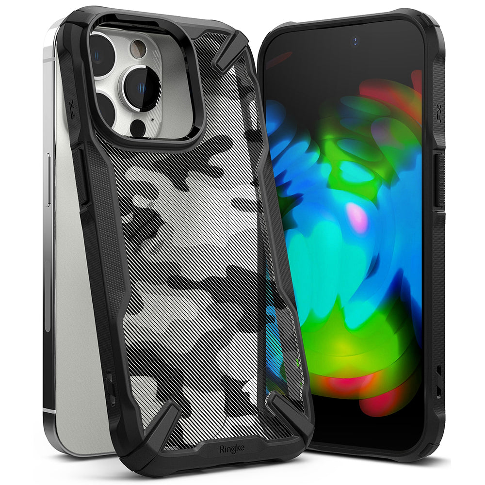 Калъф за Apple iPhone 14 Pro, Ringke, Fusion X Design, Камуфлаж