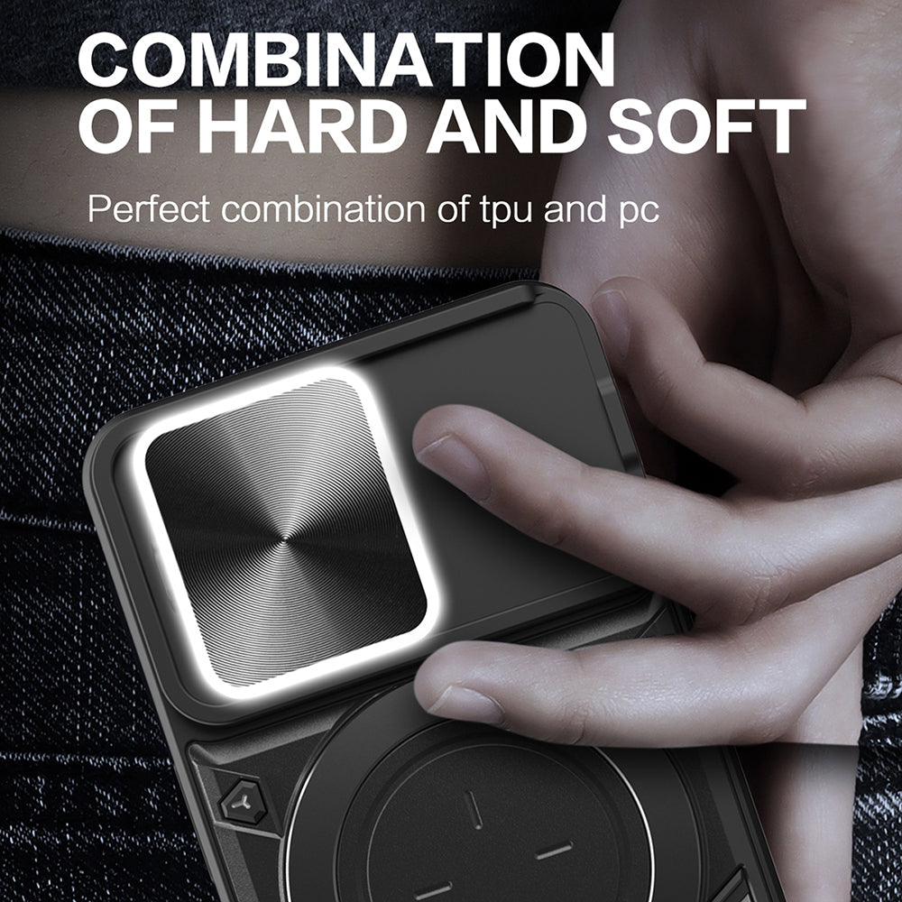 Калъф за Apple iPhone 14 Pro, Techsuit, CamGuard Pro, Черен