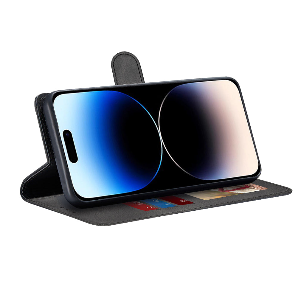 Калъф за Apple iPhone 14 Pro, Techsuit, Diary Book, Черен