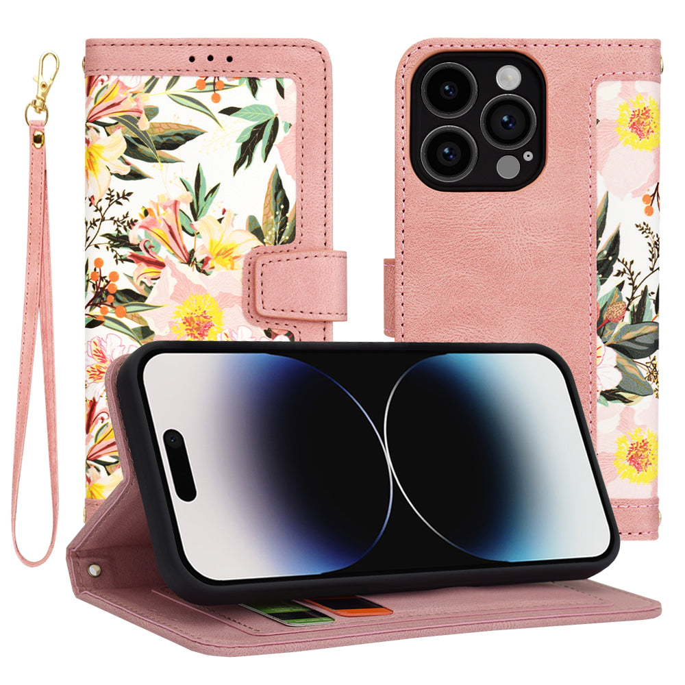 Калъф за Apple iPhone 14 Pro, Techsuit, FlipCraft, Розов
