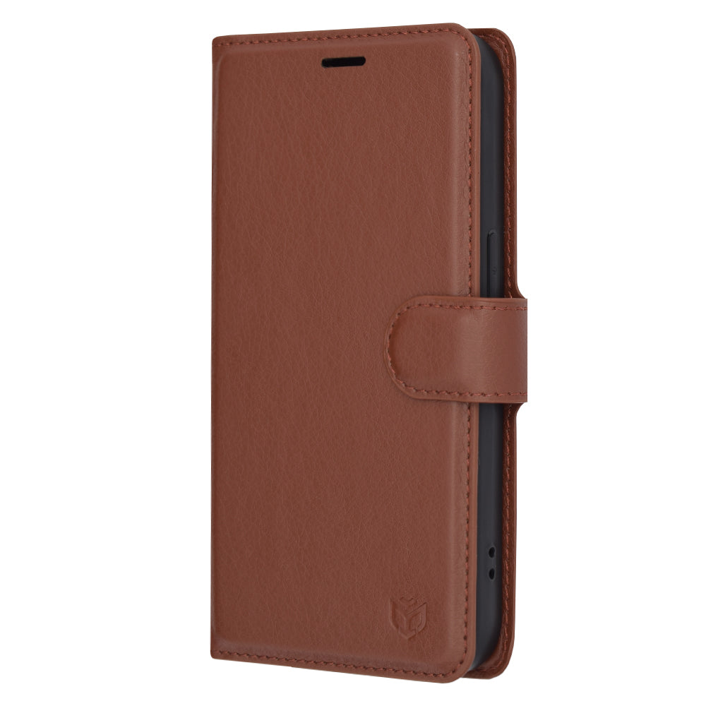 Калъф за Apple iPhone 14 Pro, Techsuit, Leather Folio, Кафяв