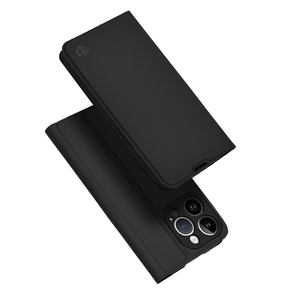 Калъф за Apple iPhone 14 Pro, Techsuit, Magskin Book, Черен