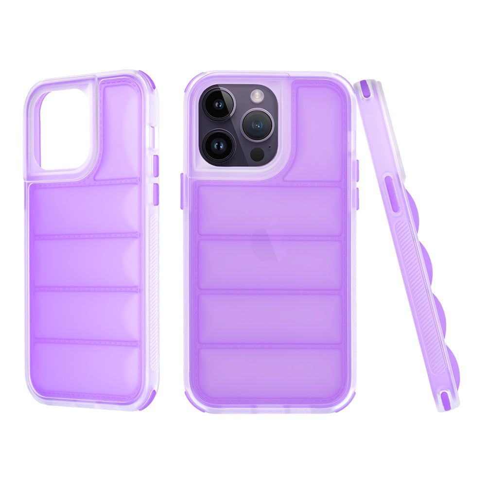 Калъф за Apple iPhone 14 Pro, Techsuit, Wave Shield, Лилав