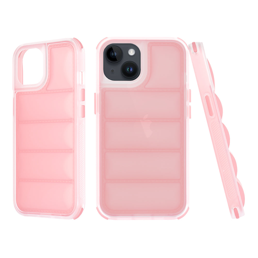 Калъф за Apple iPhone 14, Techsuit, Wave Shield, Розов