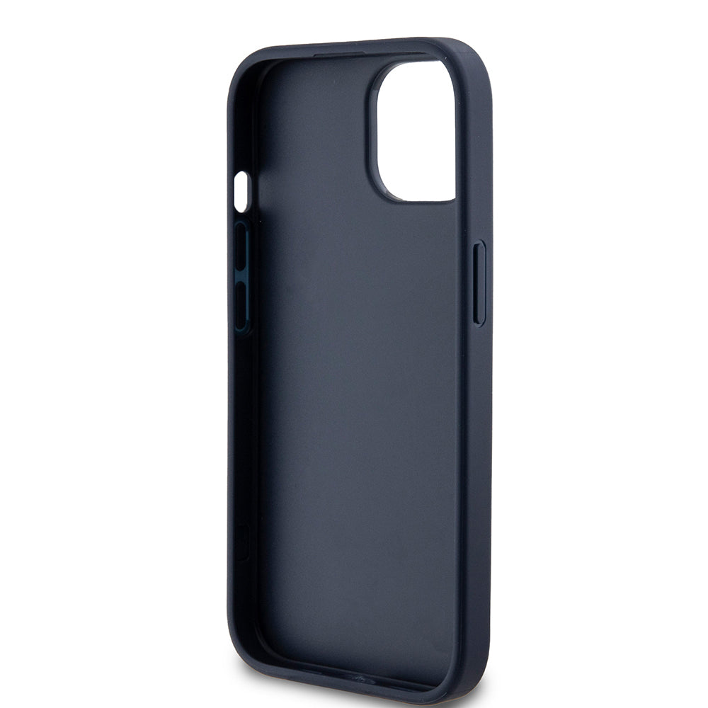 Калъф за Apple iPhone 15, Guess, 4G Triangle Logo, Син