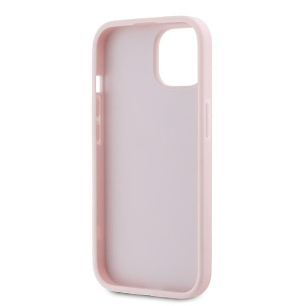 Калъф за Apple iPhone 15, Karl Lagerfeld, Diagonal Quilted Script, Розов
