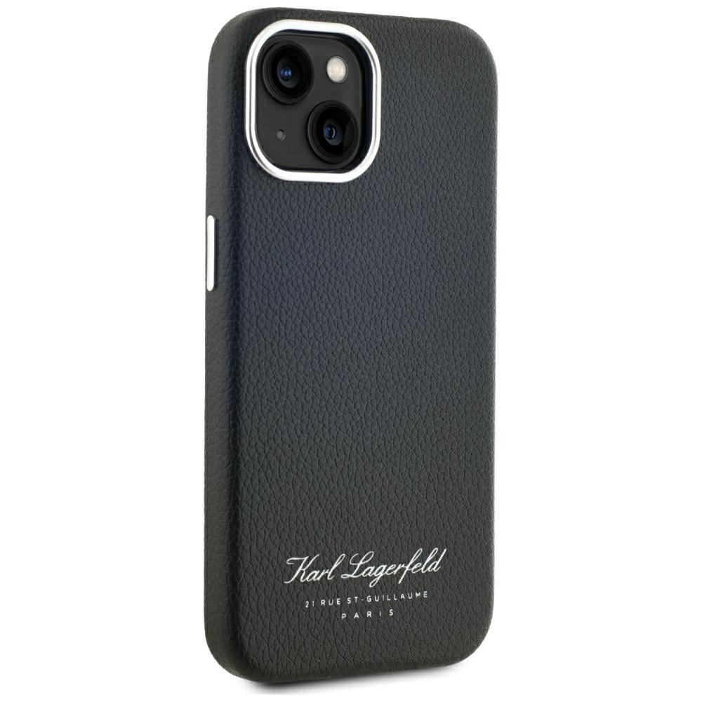 Калъф за Apple iPhone 15, Karl Lagerfeld, RSG, Черен