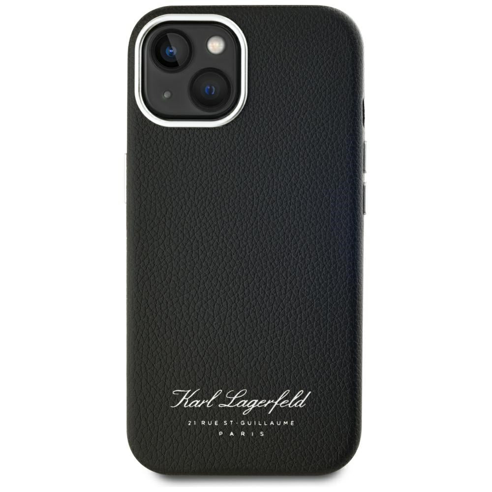 Калъф за Apple iPhone 15, Karl Lagerfeld, RSG, Черен
