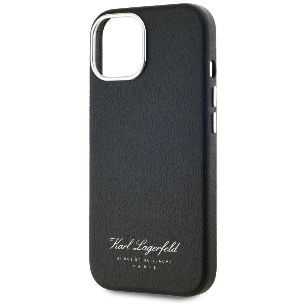 Калъф за Apple iPhone 15, Karl Lagerfeld, RSG, Черен