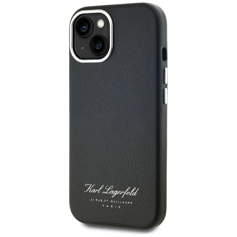Калъф за Apple iPhone 15, Karl Lagerfeld, RSG, Черен