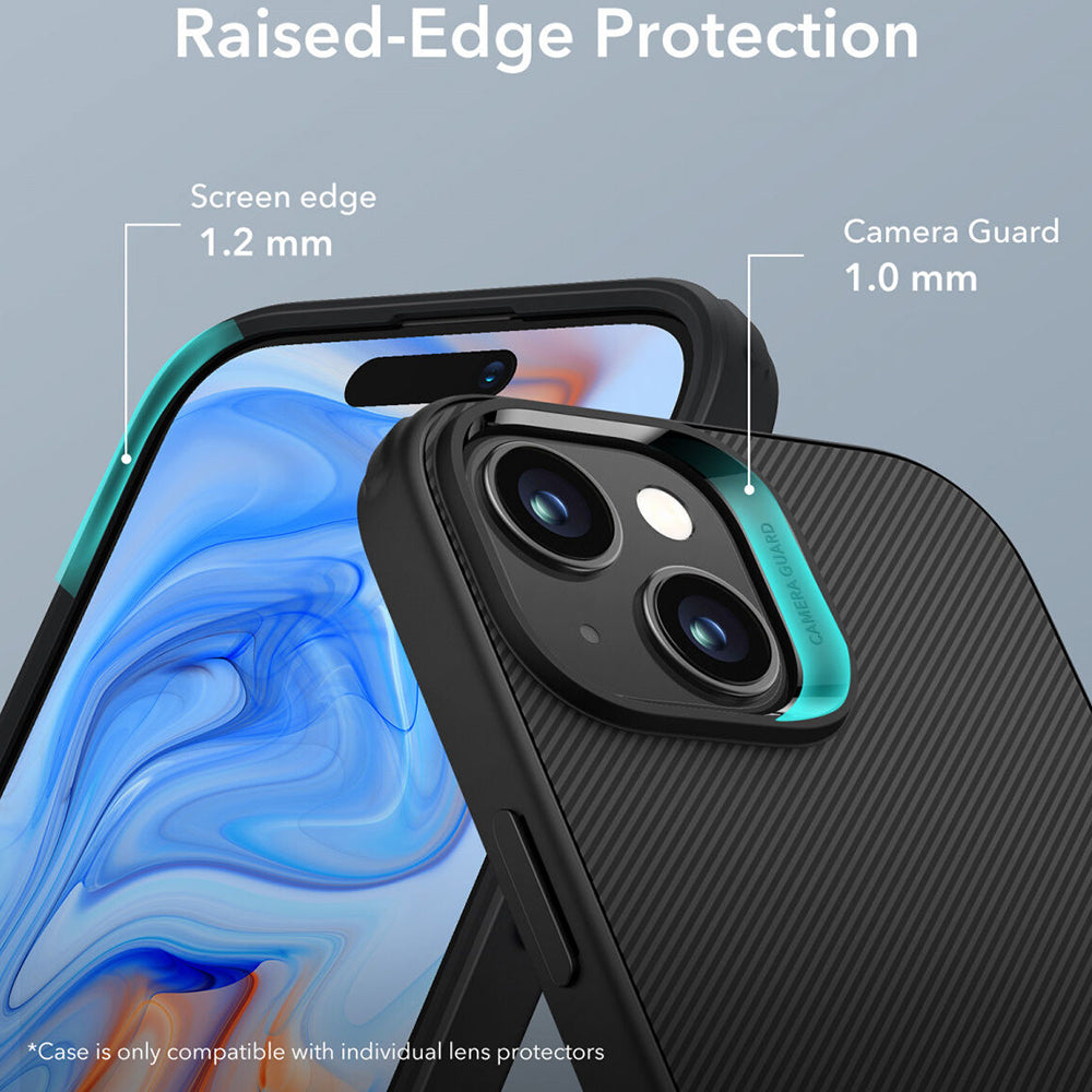 Калъф за Apple iPhone 15 Plus, ESR, Air Shield Boost Kickstand, Черен