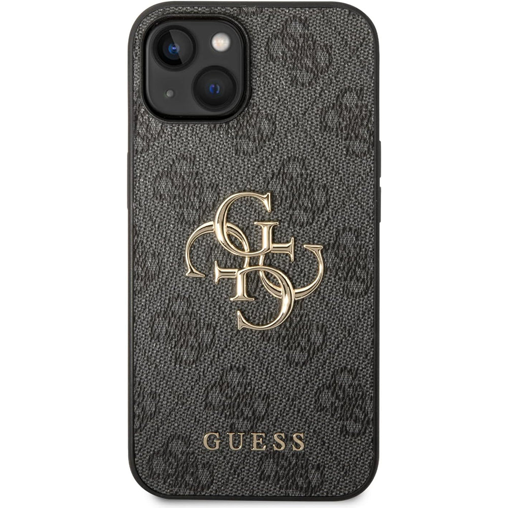 Калъф за Apple iPhone 15 Plus, Guess, 4G Big Logo, Сив