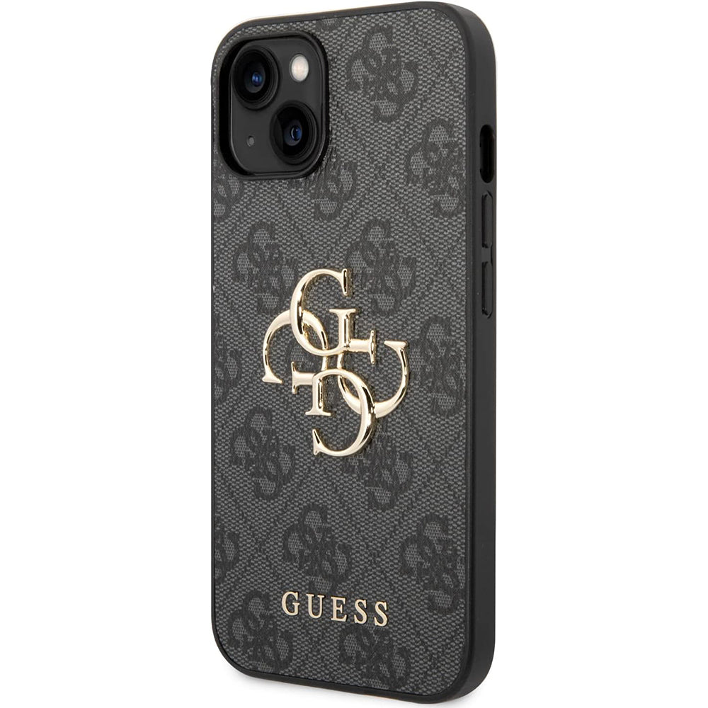Калъф за Apple iPhone 15 Plus, Guess, 4G Big Logo, Сив