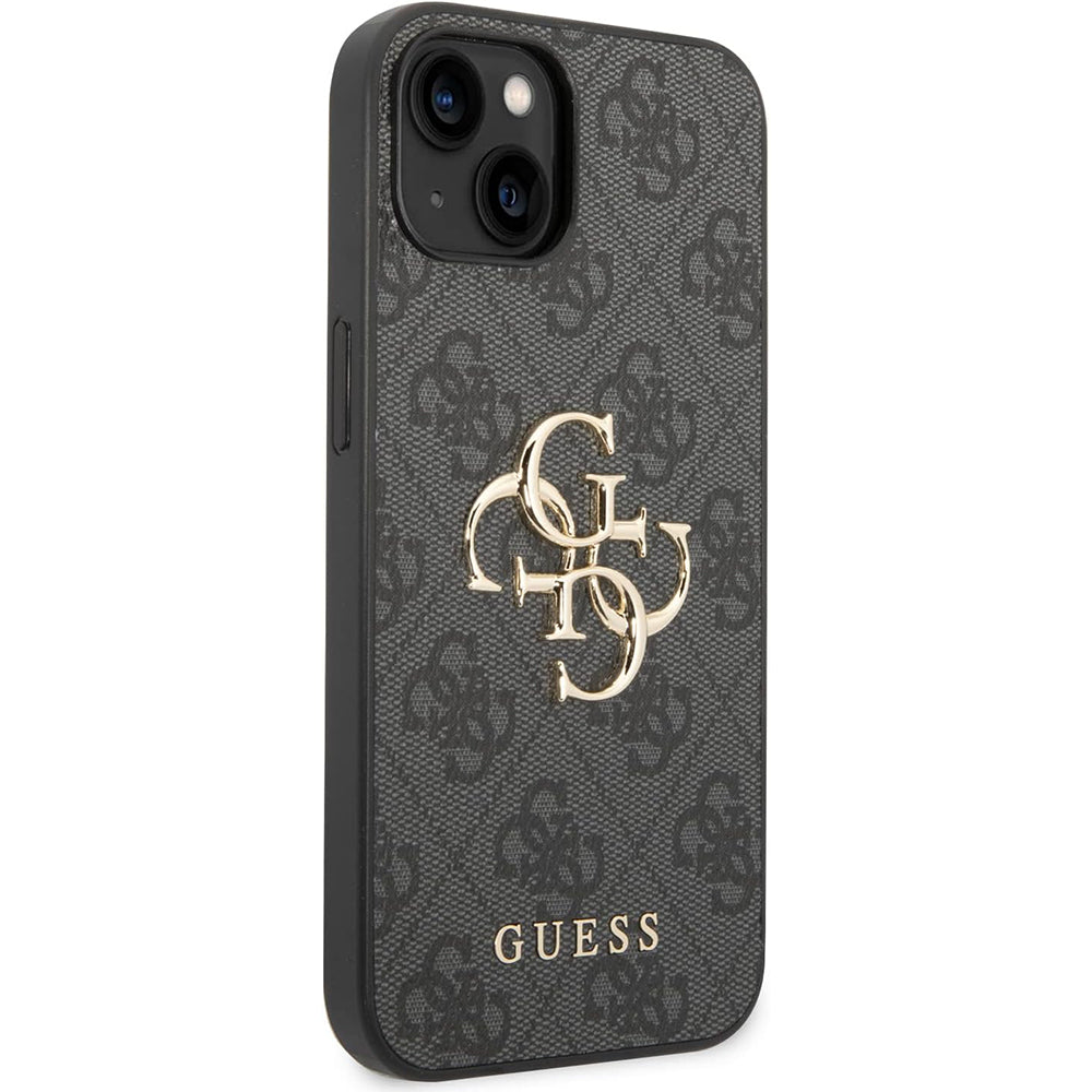 Калъф за Apple iPhone 15 Plus, Guess, 4G Big Logo, Сив