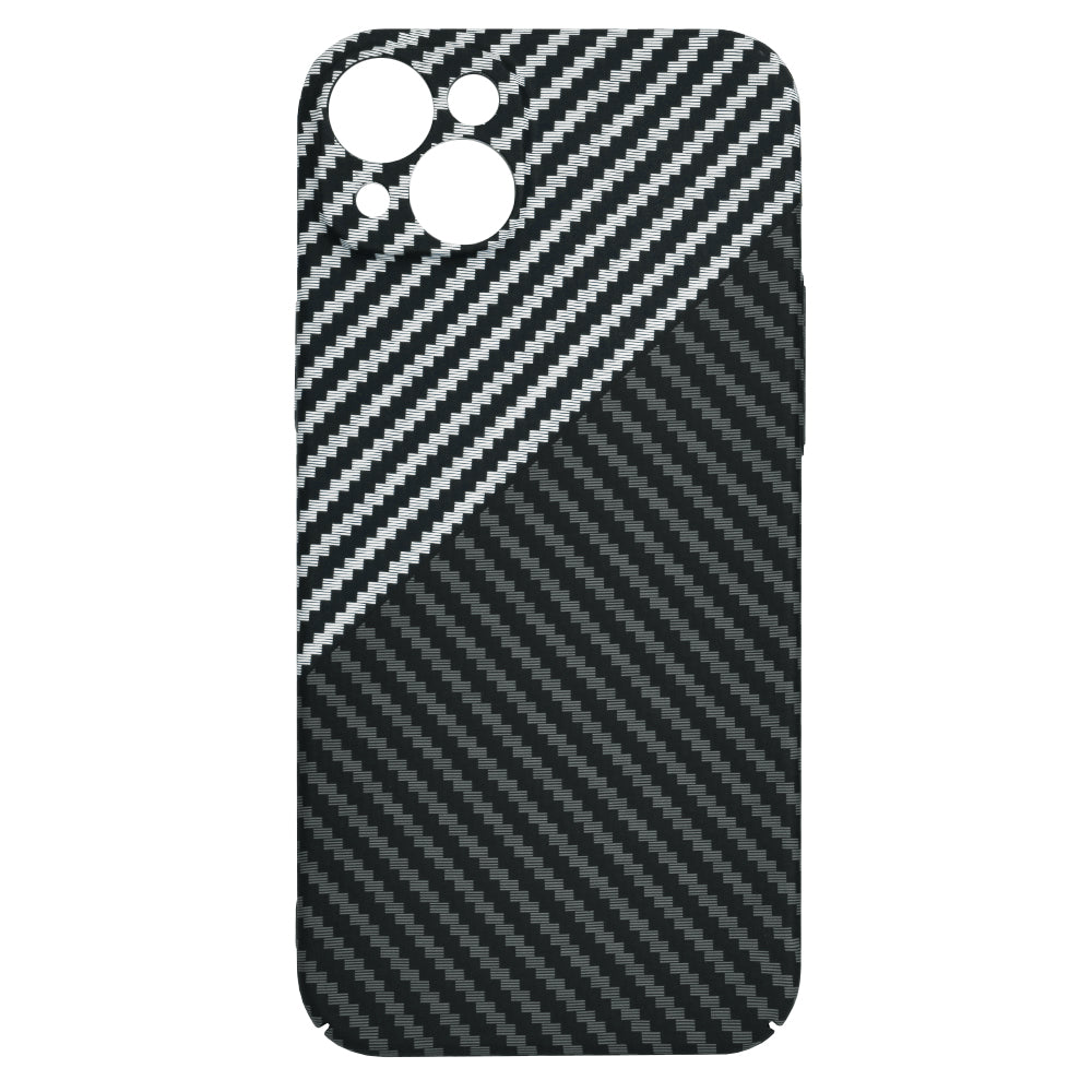 Калъф за Apple iPhone 15 Plus, Techsuit, Carbonite FiberShell, Черно Сиво