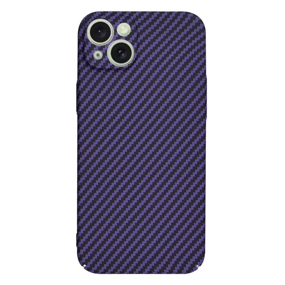 Калъф за Apple iPhone 15 Plus, Techsuit, Carbonite FiberShell, Лилав