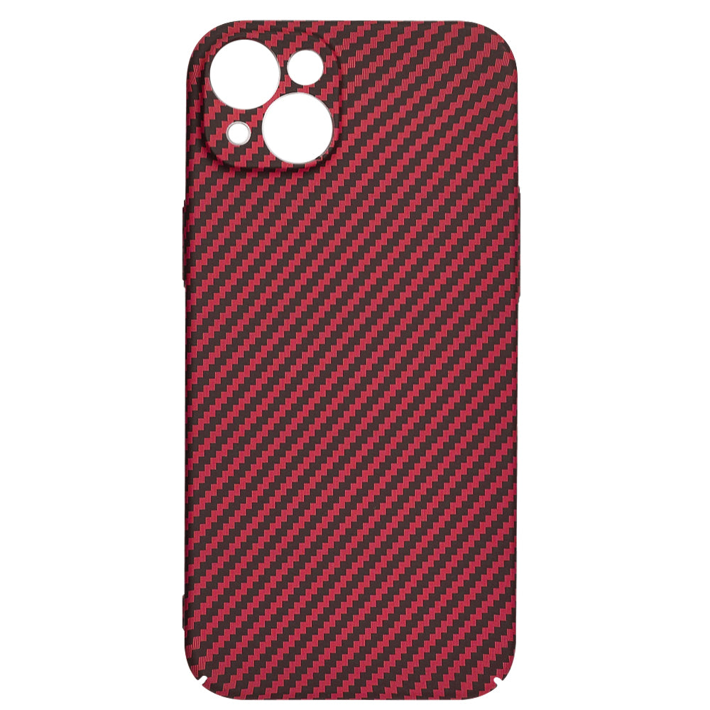 Калъф за Apple iPhone 15 Plus, Techsuit, Carbonite FiberShell, Червен