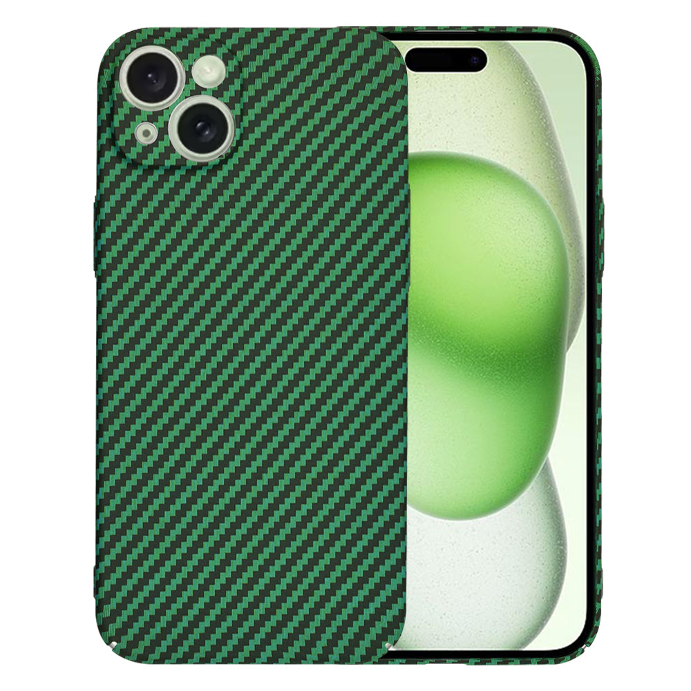 Калъф за Apple iPhone 15 Plus, Techsuit, Carbonite FiberShell, Зелен