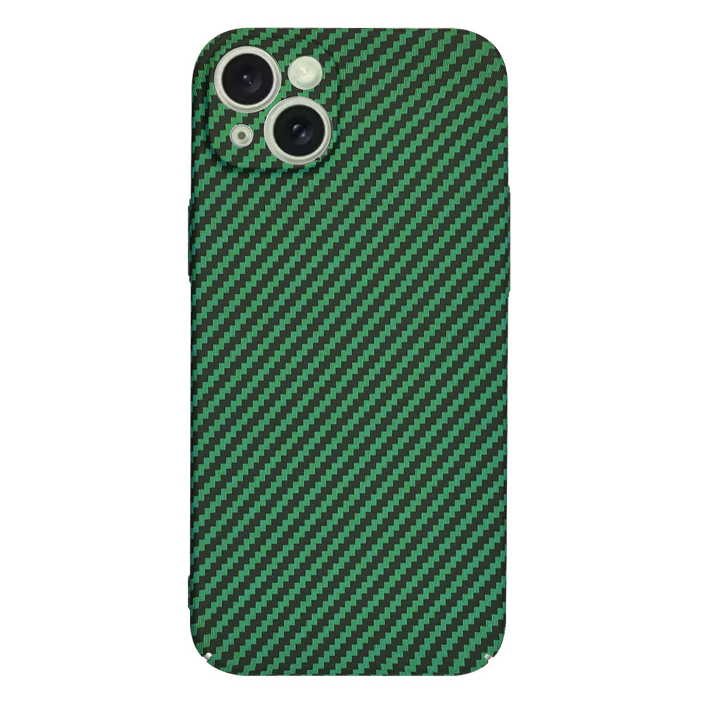 Калъф за Apple iPhone 15 Plus, Techsuit, Carbonite FiberShell, Зелен