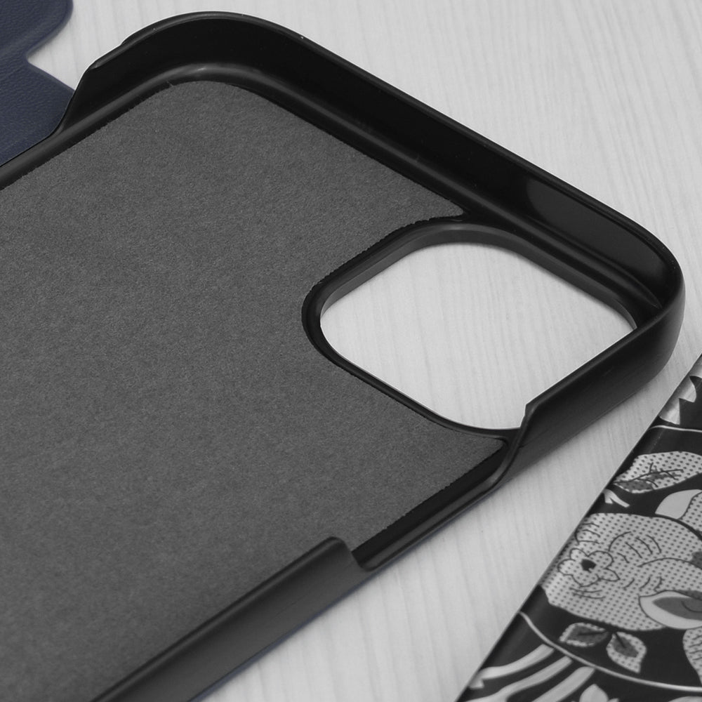 Калъф за Apple iPhone 15 Plus, Techsuit, eFold, Тъмносин