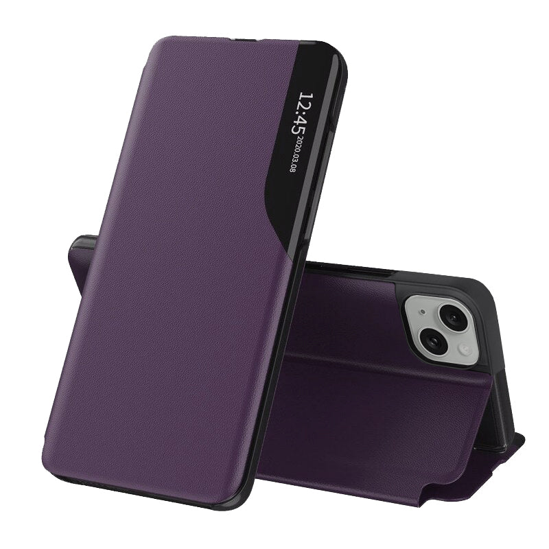 Калъф за Apple iPhone 15 Plus, Techsuit, eFold, Лилав