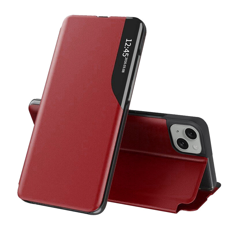 Калъф за Apple iPhone 15 Plus, Techsuit, eFold, Червен
