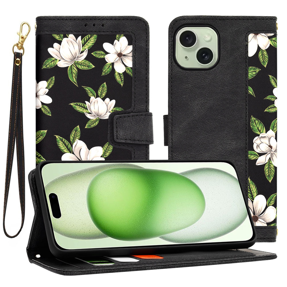 Калъф за Apple iPhone 15 Plus, Techsuit, FlipCraft, Черен