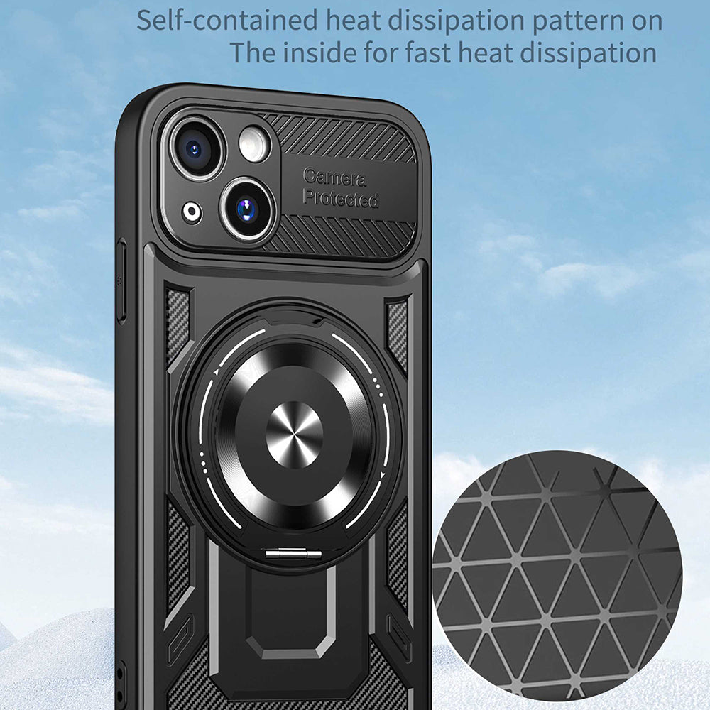 Калъф за Apple iPhone 15 Plus, Techsuit, RuggedCam, Син