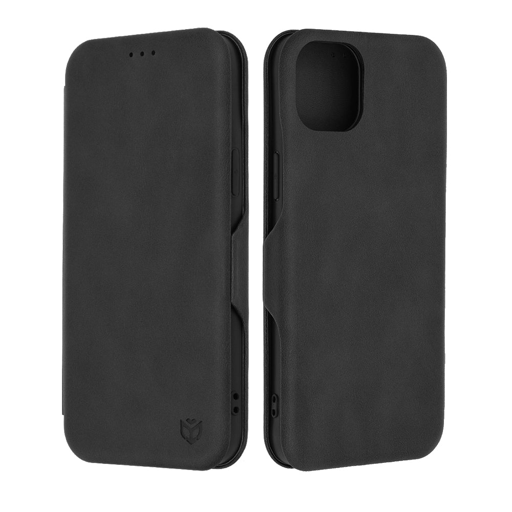 Калъф за Apple iPhone 15 Plus, Techsuit, Safe Wallet Plus, Черен