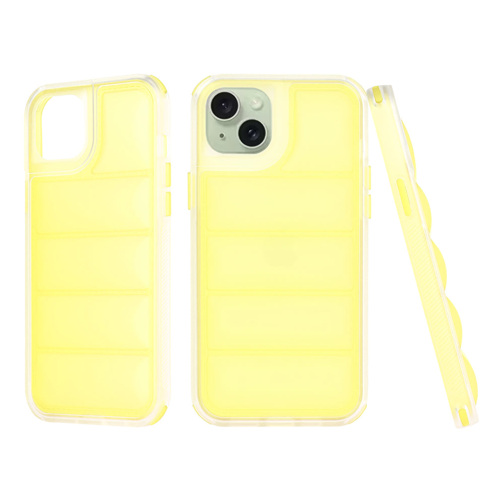 Калъф за Apple iPhone 15 Plus, Techsuit, Wave Shield, Жълт