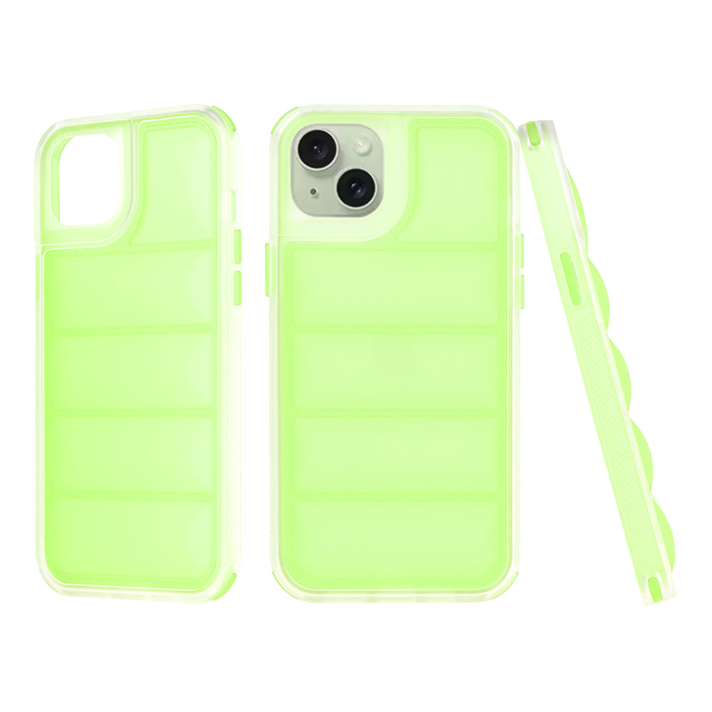 Калъф за Apple iPhone 15 Plus, Techsuit, Wave Shield, Зелен