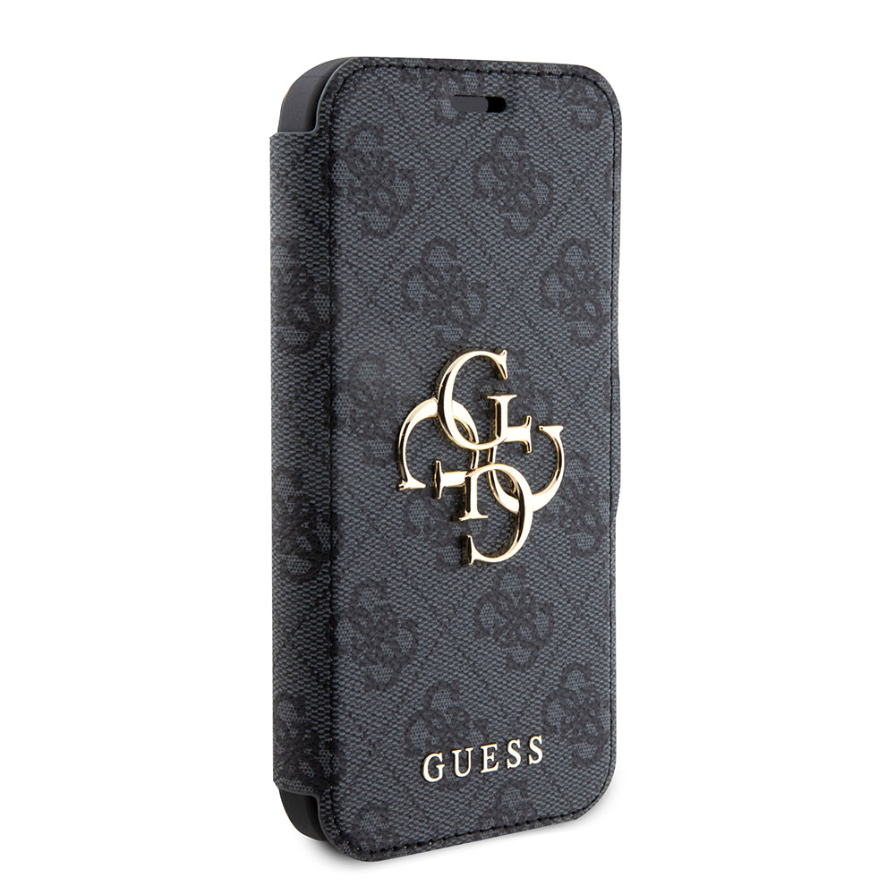 Калъф за Apple iPhone 15 Pro, Guess, 4G Book, Сив