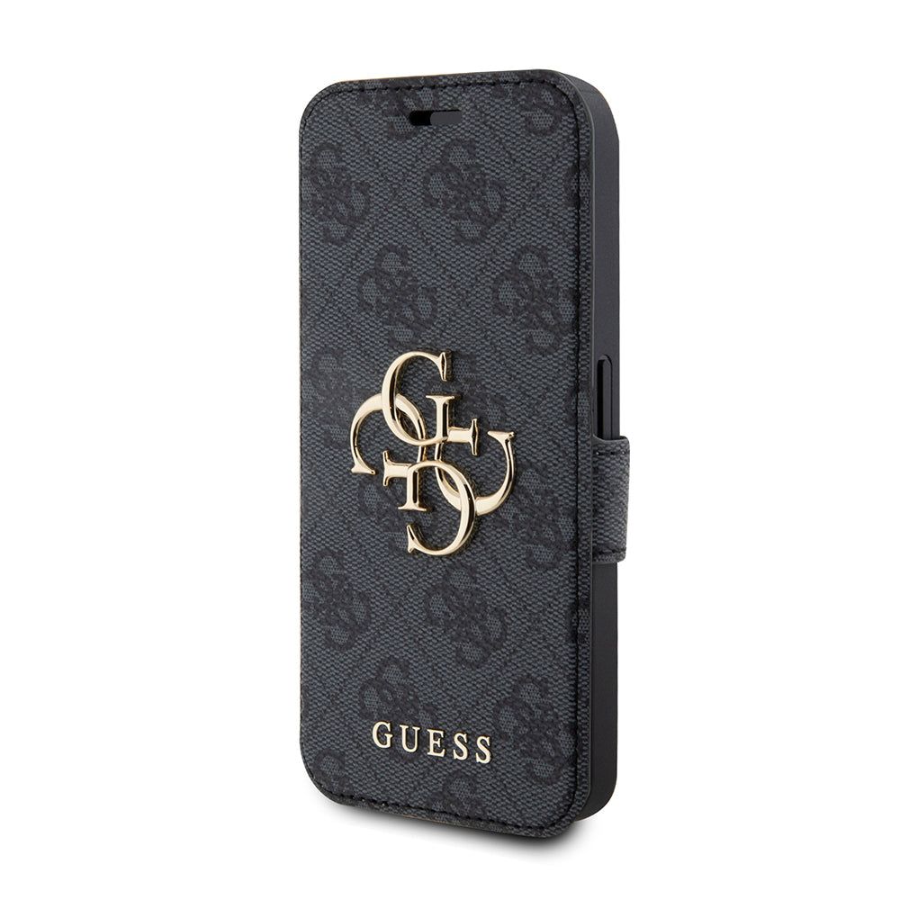 Калъф за Apple iPhone 15 Pro, Guess, 4G Book, Сив