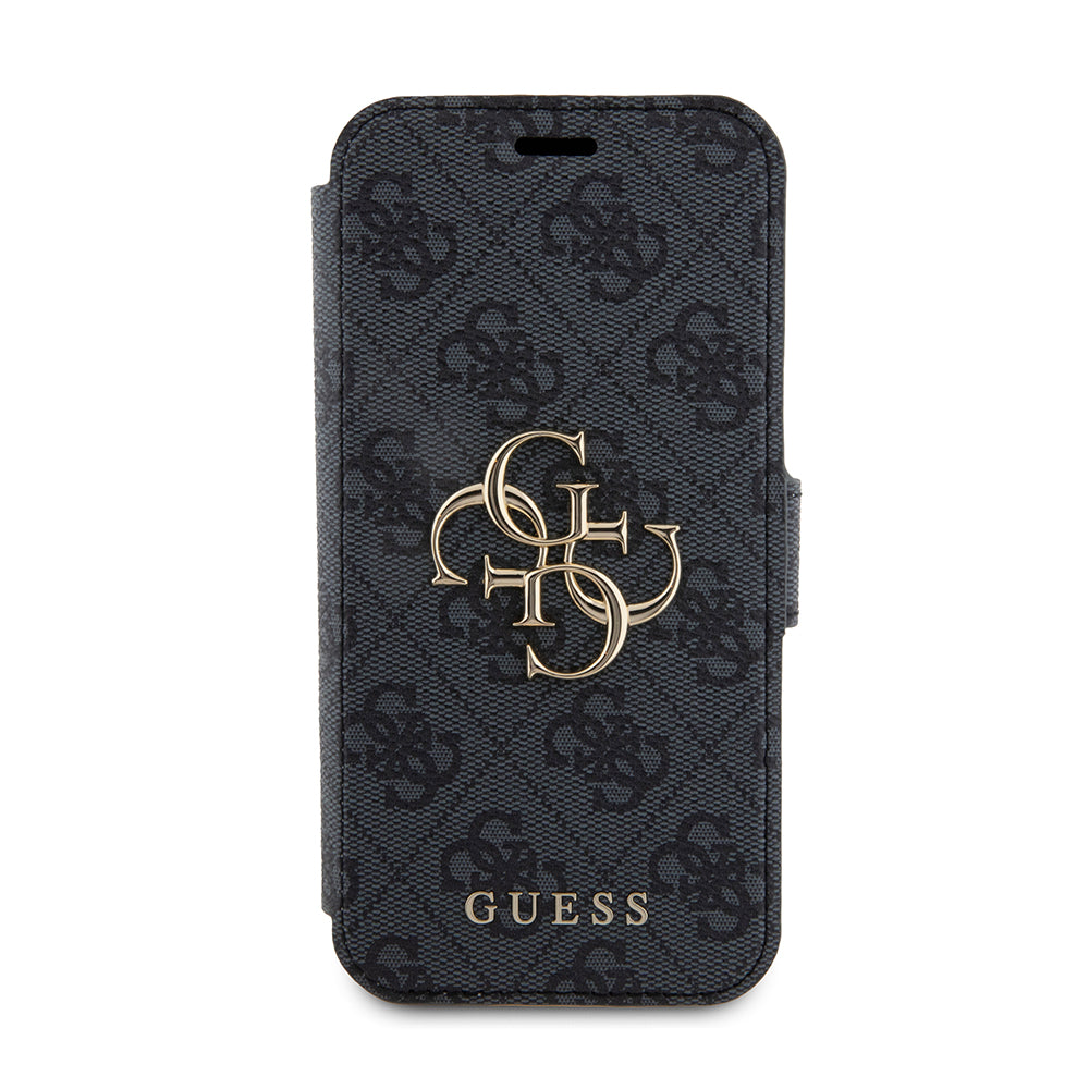 Калъф за Apple iPhone 15 Pro, Guess, 4G Book, Сив
