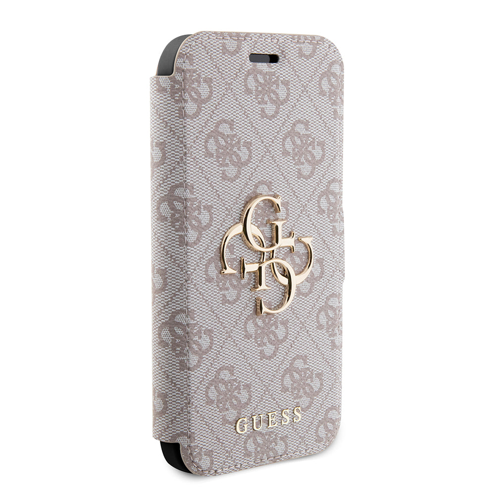 Калъф за Apple iPhone 15 Pro, Guess, 4G Book, Розов