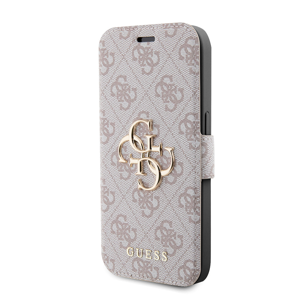 Калъф за Apple iPhone 15 Pro, Guess, 4G Book, Розов